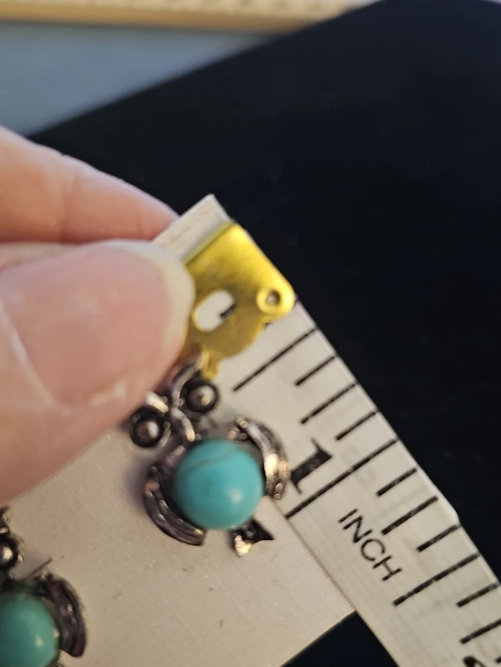 Turquoise Owl Stud Earrings - Silver Tone. New In Pkg